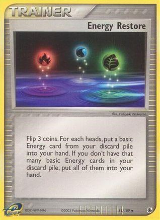 Energy Restore 81/109 - Ruby and Sapphire - Poke-Collect