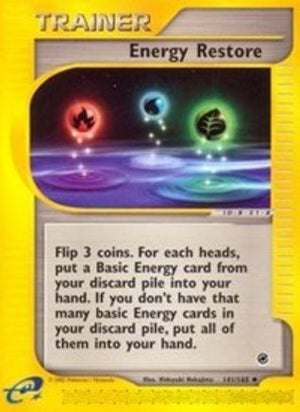 Energy Restore 141/165 - Expedition Base Set Reverse Holofoil - Poke-Collect