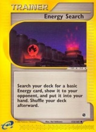 Energy Search 153/165 - Expedition Base Set Reverse Holofoil - Poke-Collect