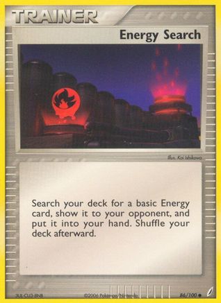 Energy Search 86/100 - Crystal Guardians Reverse Holofoil - Poke-Collect