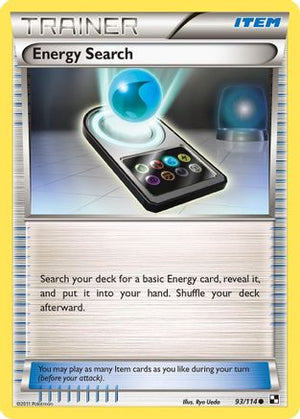 Energy Search 93/114 - Black & White - Poke-Collect