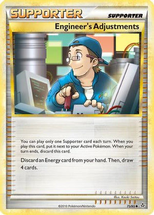 Engineer's Adjustments 75/95 - HSUnleashed Reverse Holofoil - Poke-Collect