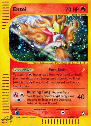 Entei (H8) H8/147 - Aquapolis Holofoil