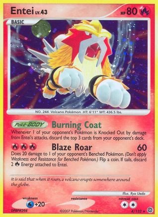 Entei 4/132 - Secret Wonders Holofoil - Poke-Collect