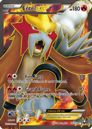 Entei-EX 103/108 - Dark Explorers Holofoil - Poke-Collect
