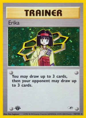 Erika (16) 16/132 - Gym Heroes 1st Edition Holofoil - Poke-Collect
