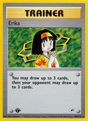 Erika 100/132 - Gym Heroes 1st Edition - Poke-Collect
