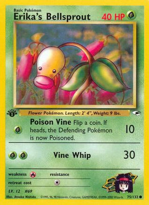 Erika's Bellsprout 75/132 - Gym Heroes 1st Edition - Poke-Collect