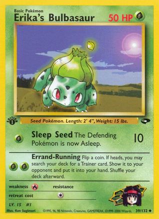Erika's Bulbasaur 39/132 - Gym Challenge 1st Edition - Poke-Collect