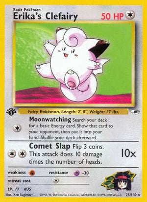 Erika's Clefairy 25/132 - Gym Heroes Unlimited - Poke-Collect