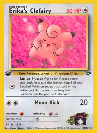 Erika's Clefairy 40/132 - Gym Challenge Unlimited - Poke-Collect