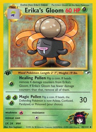 Erika's Gloom (45) 45/132 - Gym Heroes Unlimited - Poke-Collect