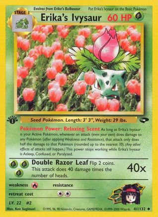 Erika's Ivysaur 41/132 - Gym Challenge 1st Edition - Poke-Collect