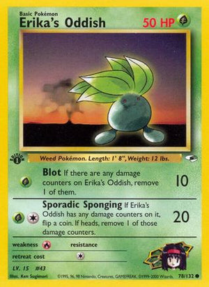 Erika's Oddish (78) 78/132 - Gym Heroes 1st Edition - Poke-Collect