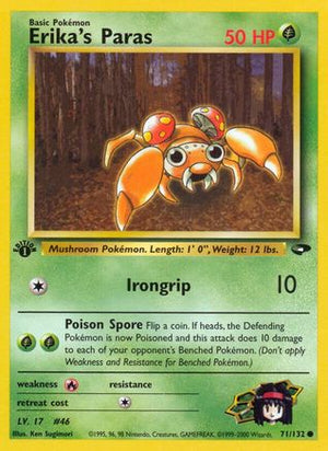 Erika's Paras 71/132 - Gym Challenge 1st Edition - Poke-Collect