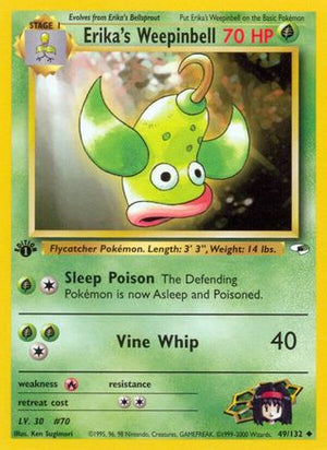 Erika's Weepinbell 49/132 - Gym Heroes Unlimited - Poke-Collect