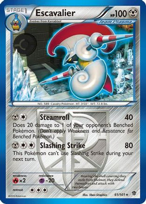 Escavalier (Team Plasma) 61/101 - Plasma Blast Reverse Holofoil - Poke-Collect