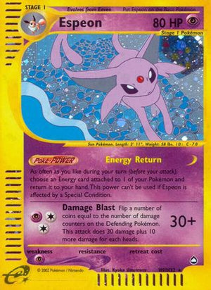 Espeon H9/147 - Aquapolis Holofoil - Poke-Collect