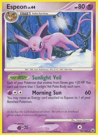 Espeon 18/100 - Majestic Dawn Reverse Holofoil - Poke-Collect