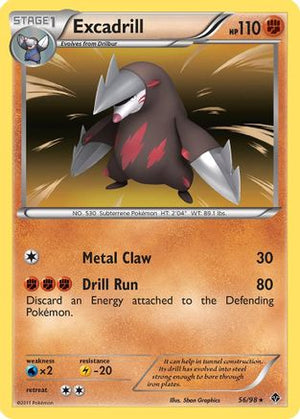 Excadrill (56) 56/98 - Emerging Powers Reverse Holofoil - Poke-Collect