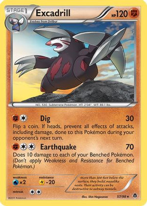 Excadrill 57/98 - Emerging Powers Reverse Holofoil - Poke-Collect
