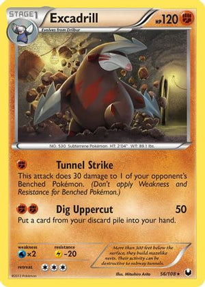 Excadrill (56) 56/108 - Dark Explorers Reverse Holofoil - Poke-Collect
