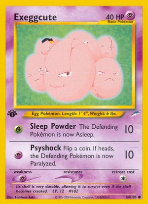 Exeggcute 64/105 - Neo Destiny 1st Edition - Poke-Collect