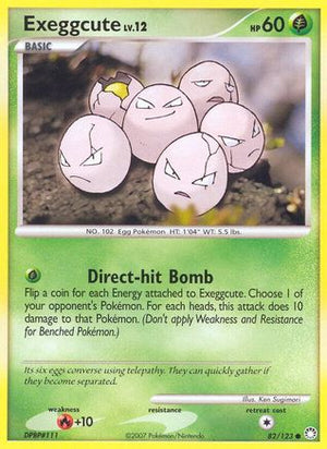 Exeggcute 82/123 - Mysterious Treasures Reverse Holofoil - Poke-Collect