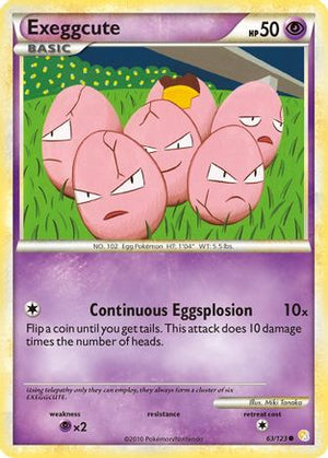 Exeggcute 63/123 - HeartGold & SoulSilver - Poke-Collect