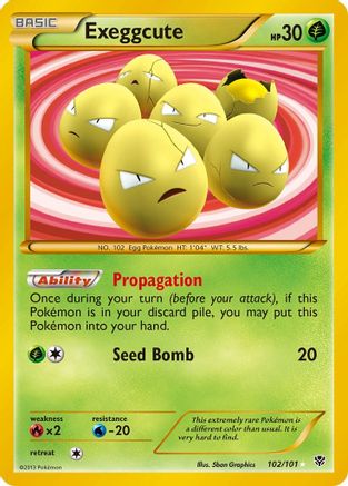 Exeggcute 102/101 - Plasma Blast Holofoil - Poke-Collect