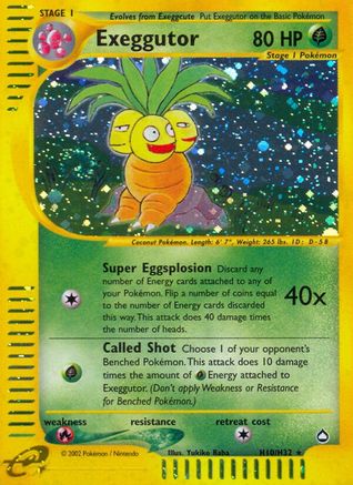 Exeggutor H10/147 - Aquapolis Holofoil - Poke-Collect