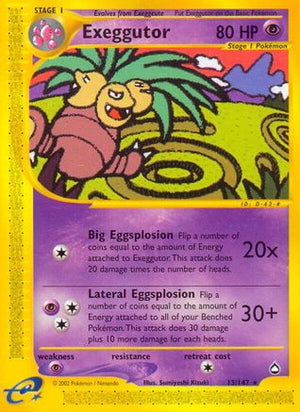 Exeggutor (13) 13/147 - Aquapolis Reverse Holofoil
