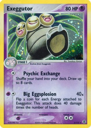 Exeggutor 5/112 - FireRed & LeafGreen Reverse Holofoil - Poke-Collect