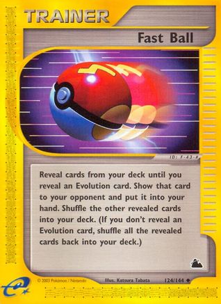 Fast Ball 124/144 - Skyridge Reverse Holofoil - Poke-Collect