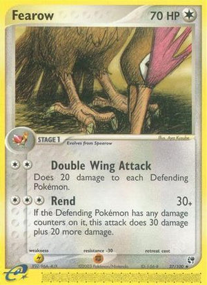 Fearow 37/100 - Sandstorm Reverse Holofoil