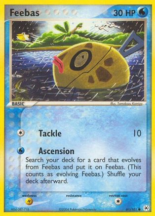 Feebas 61/101 - Hidden Legends Reverse Holofoil - Poke-Collect