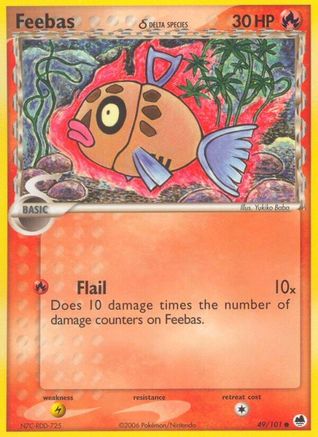 Feebas δ 49/101 - Dragon Frontiers Reverse Holofoil - Poke-Collect