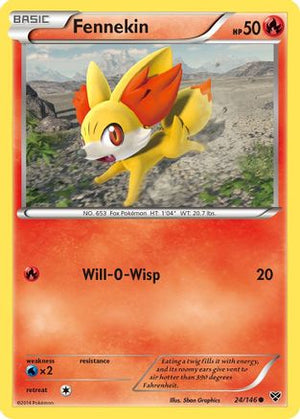 Fennekin 24/146 - XY Base Set Reverse Holofoil - Poke-Collect