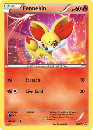 Fennekin XY02/211 - XY Black Star Promos Holofoil - Poke-Collect
