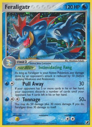 Feraligatr 4/115 - Unseen Forces Reverse Holofoil - Poke-Collect