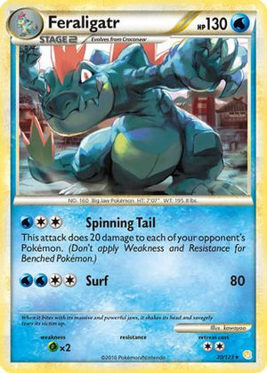 Feraligatr 20/123 - HeartGold & SoulSilver Reverse Holofoil - Poke-Collect