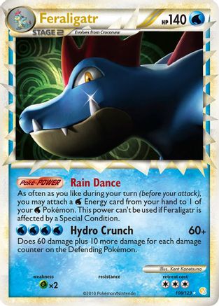 Feraligatr (Prime) 108/123 - HeartGold SoulSilver Holofoil - Poke-Collect