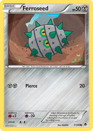 Ferroseed (71) 71/98 - Emerging Powers Reverse Holofoil - Poke-Collect