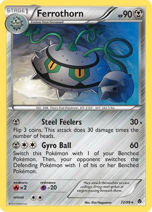 Ferrothorn 72/98 - Emerging Powers Reverse Holofoil - Poke-Collect