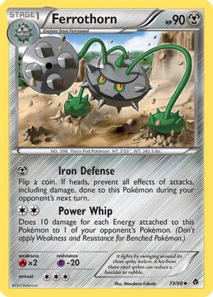 Ferrothorn (73) 73/98 - Emerging Powers Reverse Holofoil - Poke-Collect