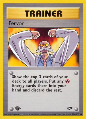 Fervor 124/132 - Gym Challenge 1st Edition - Poke-Collect
