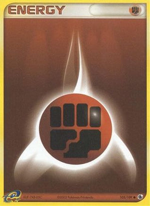 Fighting Energy 105/109 - Ruby & Sapphire Reverse Holofoil - Poke-Collect