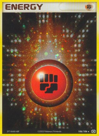 Fighting Energy 106/106 - Emerald Holofoil - Poke-Collect
