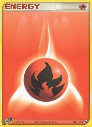 Fire Energy 108/109 - Ruby & Sapphire Reverse Holofoil - Poke-Collect