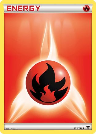 Fire Energy 133/146 - XY Base Set - Poke-Collect